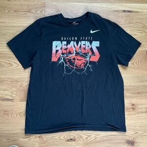 Black Nike Oregon State Beavers cotton tee
